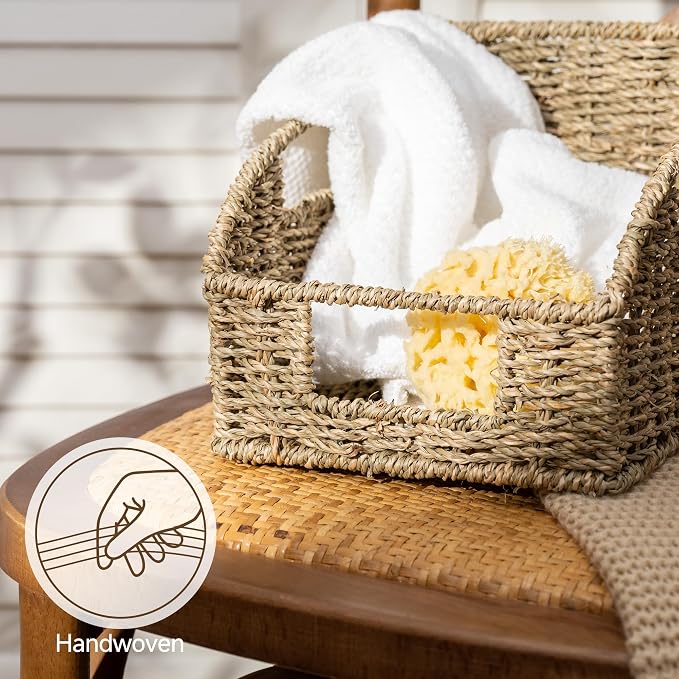 StorageWorks Seagrass Storage Baskets, Pantry Organizers and Storage, Wicker - Image 4