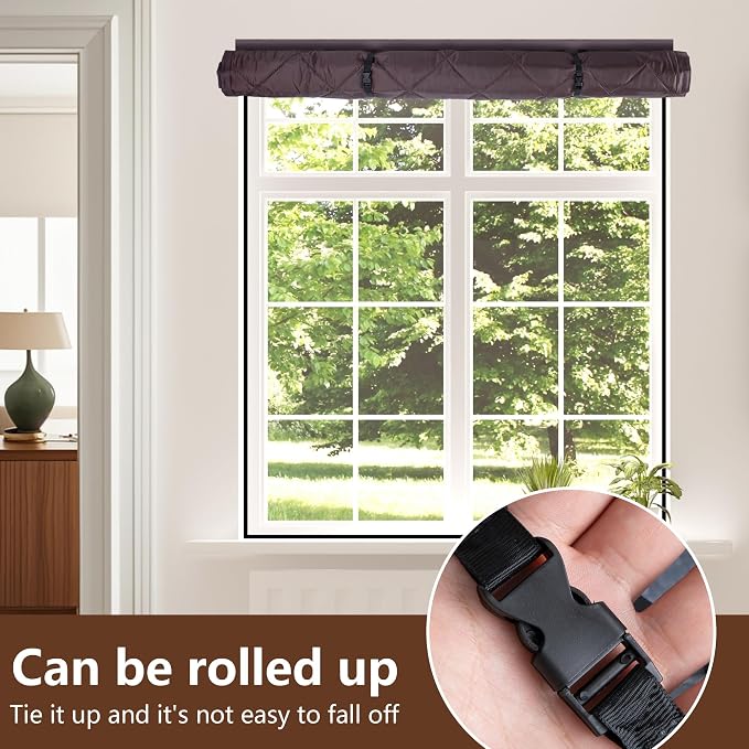 3-Layer Visible Winter Insulated Window Cover, Window Insulation Kit | 63" x - Image 6