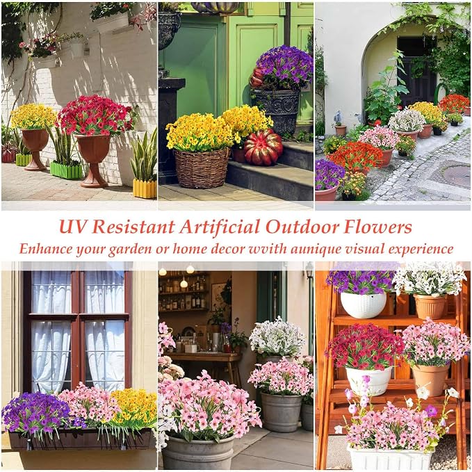 32 Bundles Artificial Spring Summer Flowers Bulk - Image 4