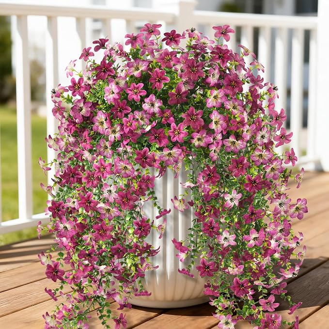 Artificial Fake Hanging Flowers Plants by INQCMYPlantRack