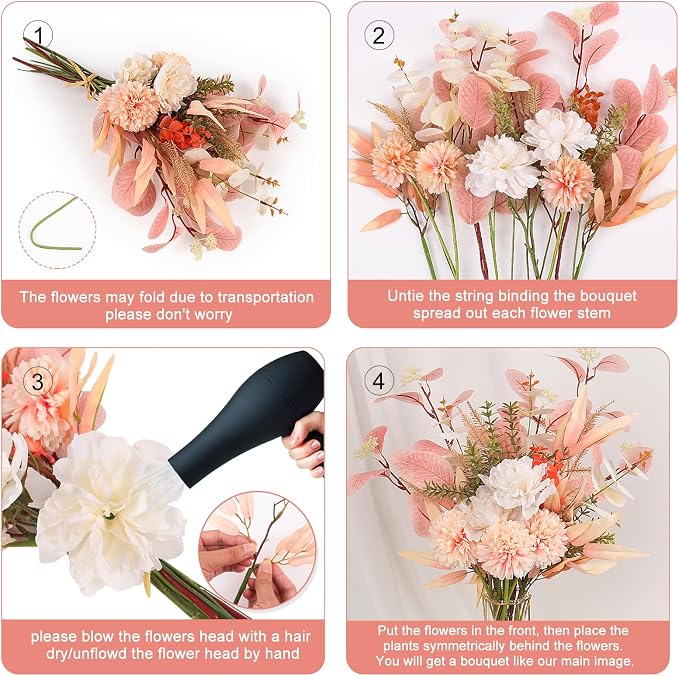 Fake Artificial Flowers Bouquet - Image 7