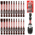 21-Piece 2.5" Hex Head Allen Wrench Drill Bit Set, 1/4" Hex Screwdriver Bits Set by SEDY