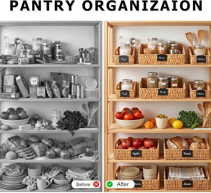 Wicker Baskets for Organizing, Pantry Baskets - Image 6