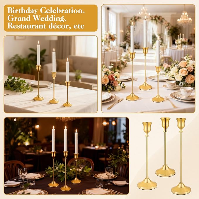 6PCS Candlestick Holders, Taper Candle Holder - Image 7