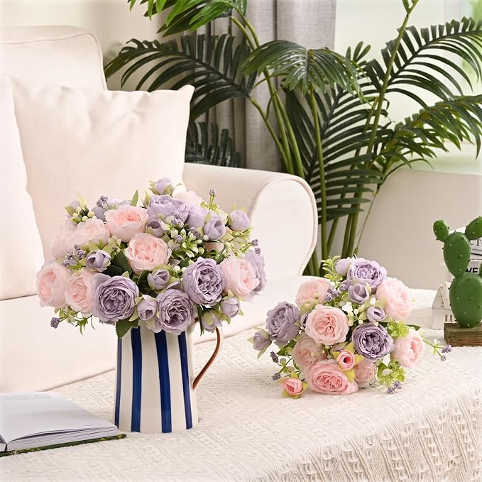 8 Packs Peonies Artificial Flowers - Image 9
