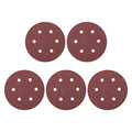 HARFINGTON 5 Pcs 6 Inch Sanding Discs 40 Grit Red Aluminum Oxide 6 Hole | Hook by HARFINGTON