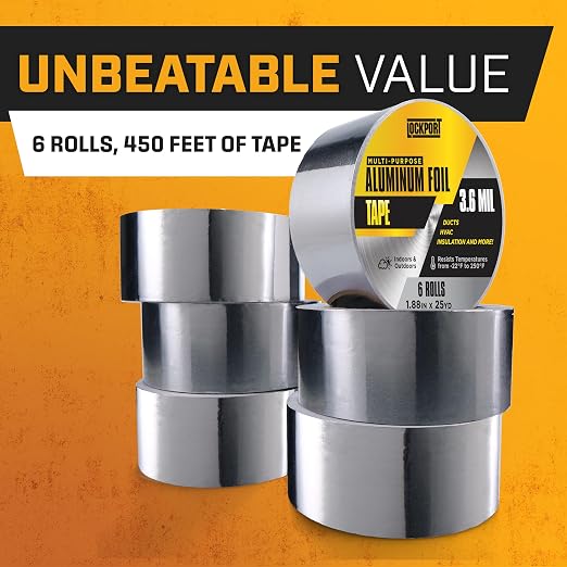 Lockport Aluminum Foil Tape 2 in x 450 Ft - Image 7