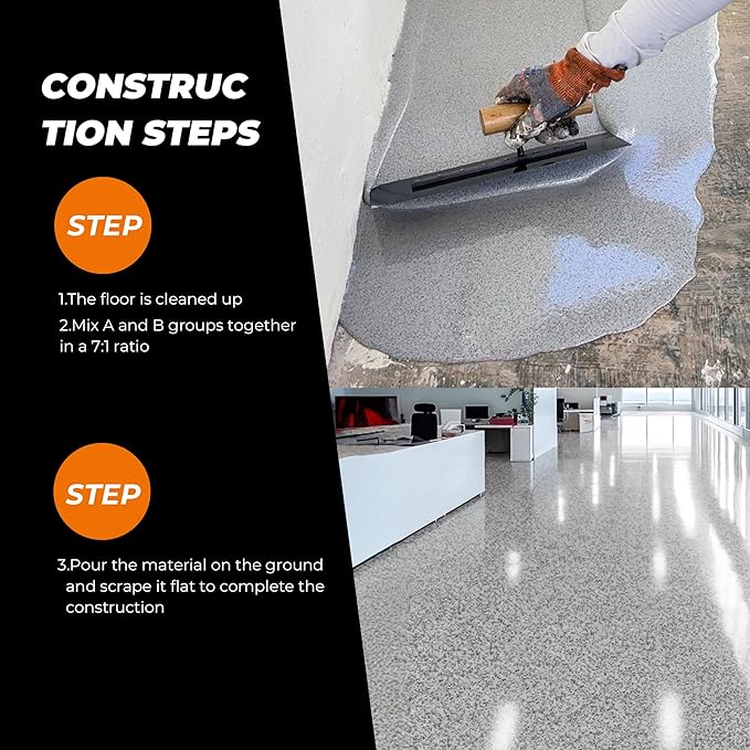 Epoxy Colored Sand Floor Paint, Marble Gray, 3 Gallon | Covers 110 Sq Ft - Image 5