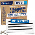 16x6 Aluminum Wall Ceiling Air Return Vent Cover HVAC Rustproof Grille by ACLAMINAIRE