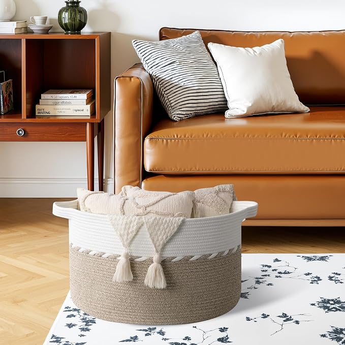 OIAHOMY 90L Extra Large Blanket Basket - Image 4