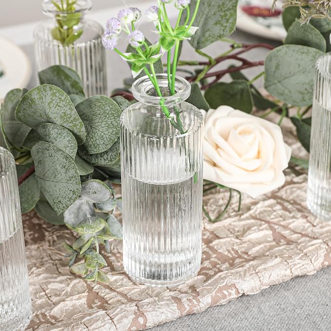 Set of 20 Glass Bud Vases Small Mini Flower Vases - Image 7