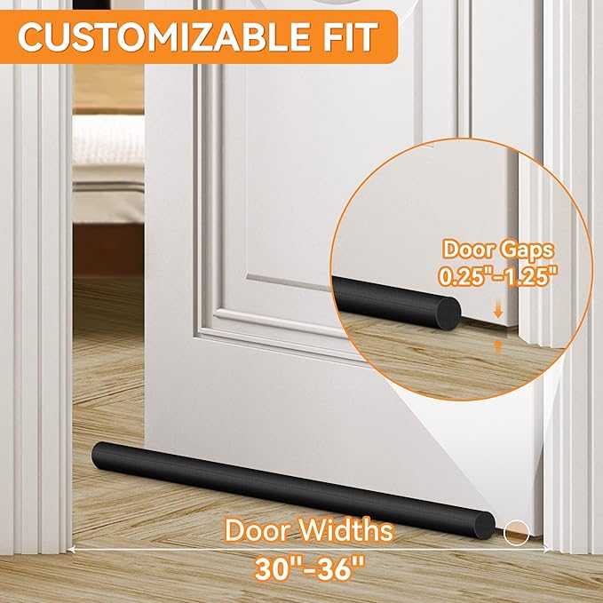 2 Pack Under Door Draft Stopper - Image 2