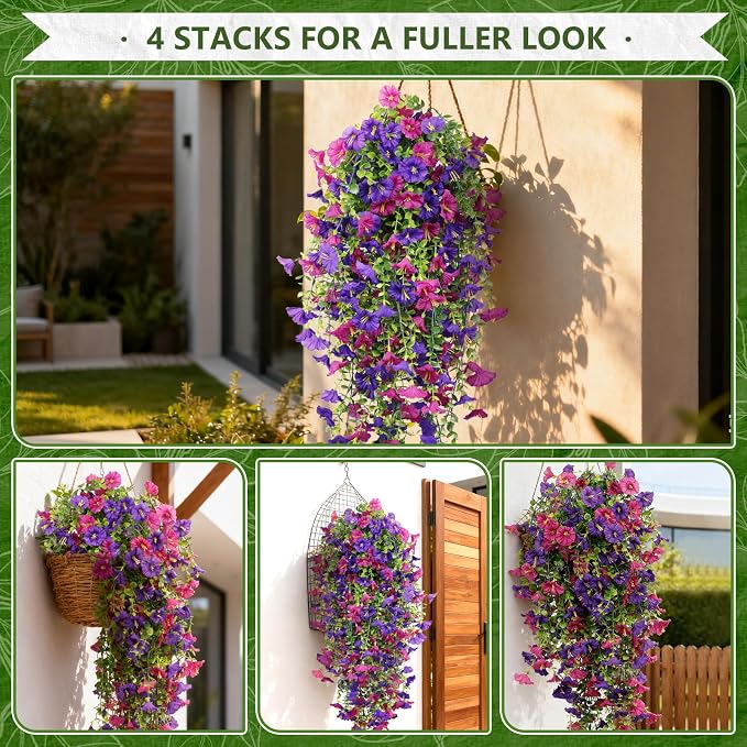 Fake Hanging Plants, Faux Hanging Plant Artificial Greenery - Image 5