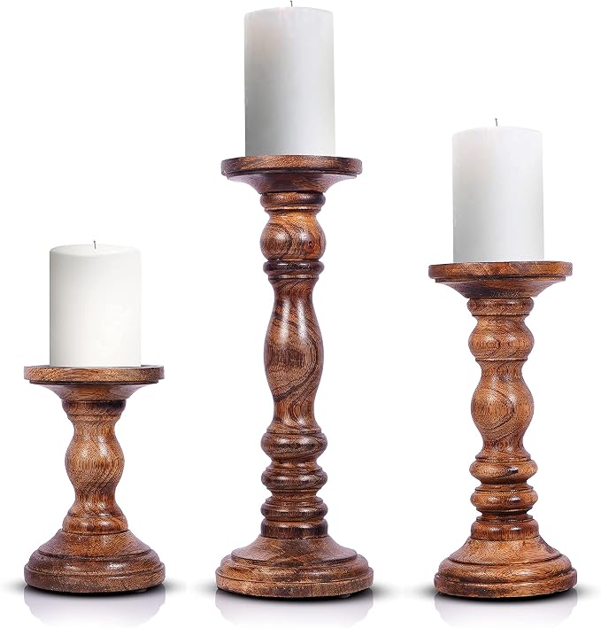 Large Candle Holders for Pillar Candles by LuxeDesigns