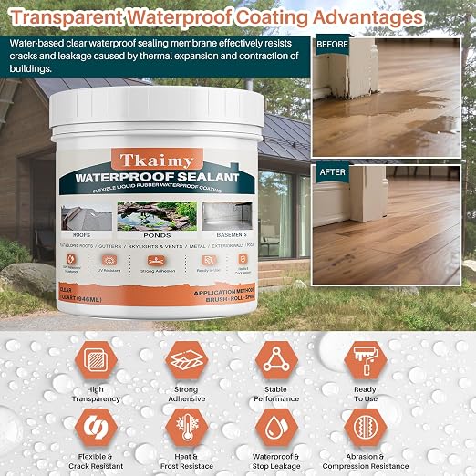 32oz Invisible Waterproof Agent, Water-Based Water Proof Sealant - Image 2