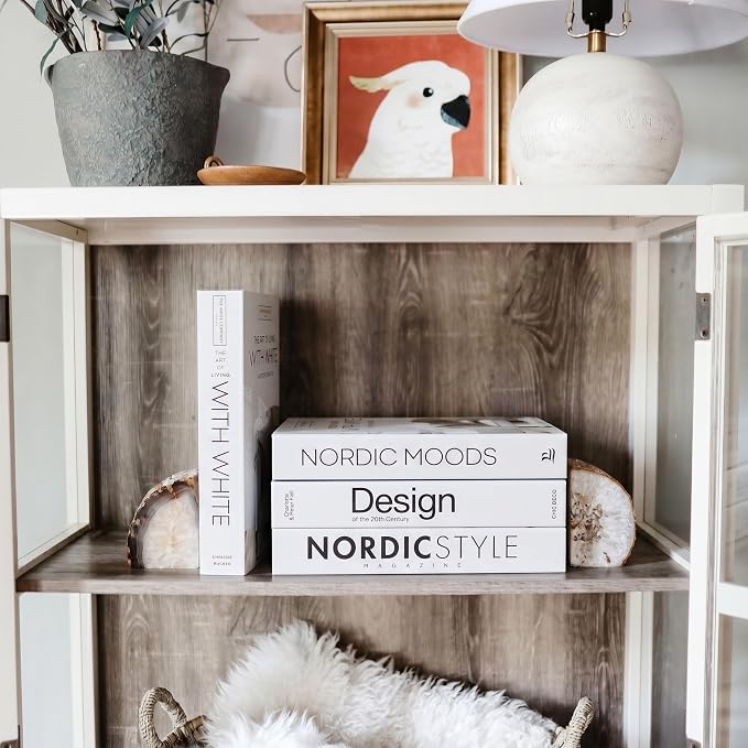 4 Pcs Decorative Books | Faux Black Coffee Table & Shelf Decor | Bold Modern - Image 3