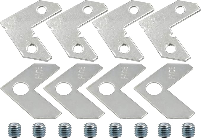 LBY 40pcs Picture Frame L Shape Angle Bracket Flat Plate Fastener, Metal - Image 6