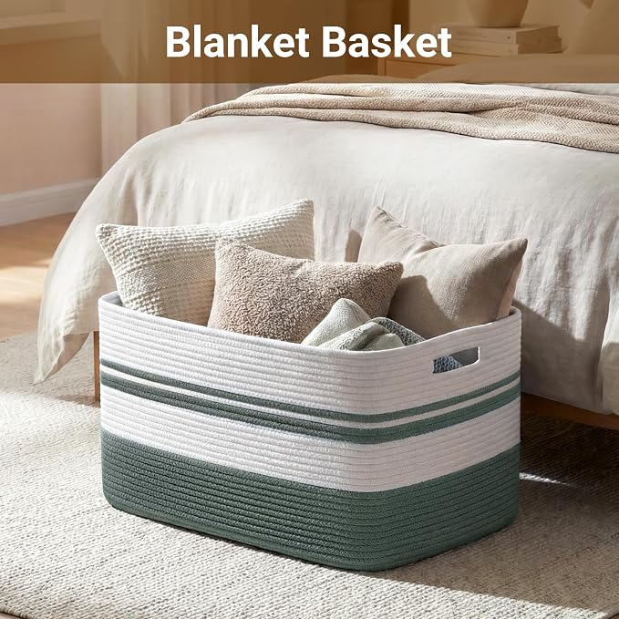 Large Laundry Basket/Hamper, Baby Blanket Basket, - Image 4
