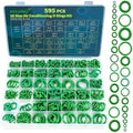 OLOMZ 595PCS O-Ring Kit, 36 Sizes Metric & SAE Green NBR Rubber O Rings by Unknown