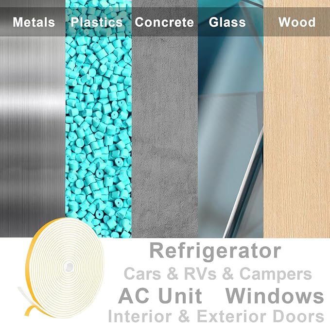 Thin Foam Seal Strip for Sliding Doors, Small Gap Filling | Strong Self-Adhesive - Image 4