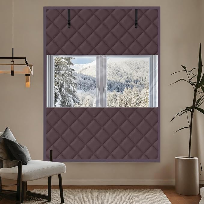 3-Layer Visible Winter Insulated Window Cover, Window Insulation Kit | 63" x - Image 7