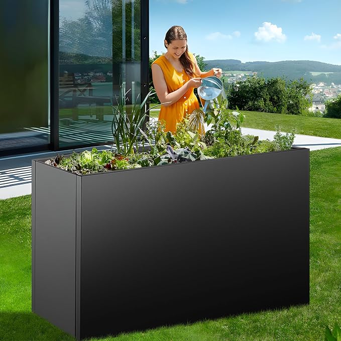 40"x16"x24" Steel Planter Box, Metal Large Rectangular Planter | Long Planter - Image 9