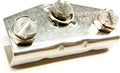 Front Meter Box Ground Clamp, Stainless Steel Plate Style, by Unknown