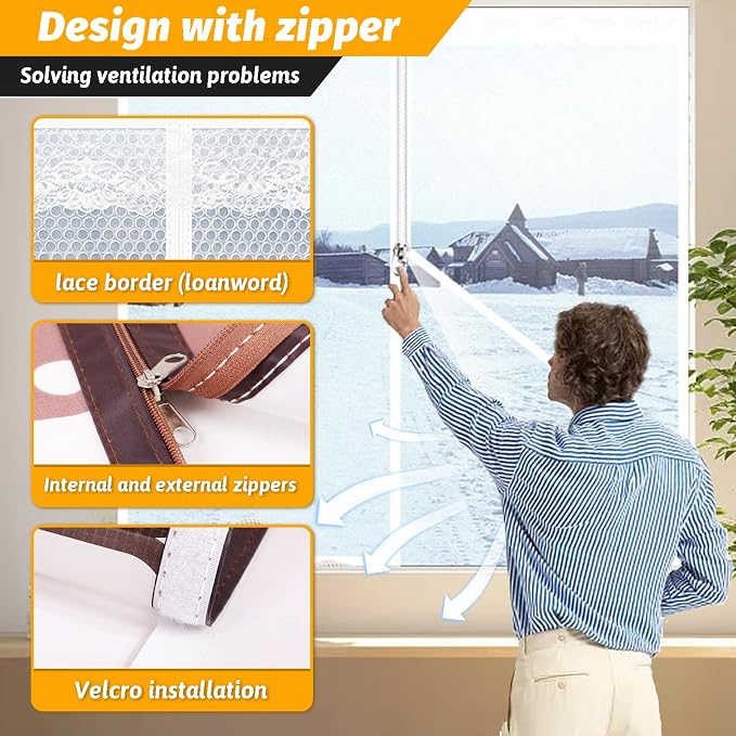 Window Insulation Kit Reusable Window Plastic - Image 3