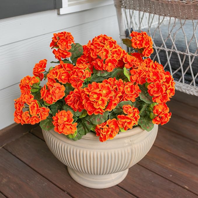 Fake Geraniums Artificial Flowers - Image 3