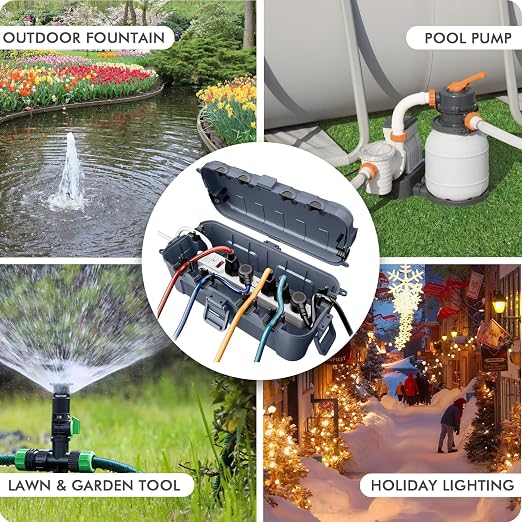 RESTMO Outdoor Electrical Box Waterproof, Extension Cord Cover | IP54 - Image 8