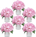 Blush Pink Flower Table Centerpieces, Hydrangeas | Floral Arrangement by DIYDOFUN