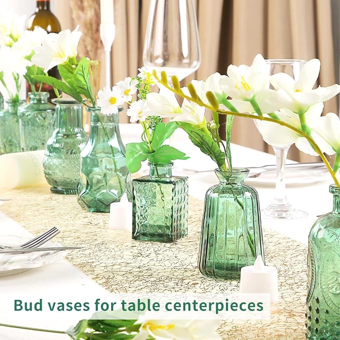 Glass Bud Vases in Bulk Set of 30 Pcs, Small Glass Vases - Image 3