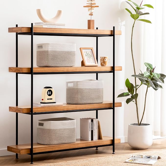 4 Pack Storage Baskets for Organizing, Shelf Baskets - Image 6
