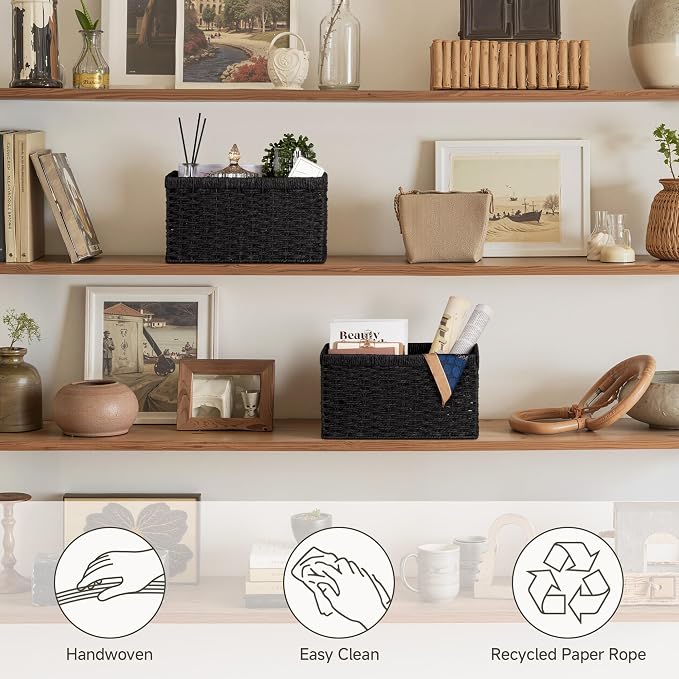StorageWorks Wicker Storage Baskets - Image 5