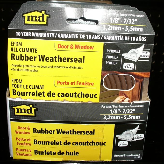 All Weather EPDM Rubber weatherstripping, P Seal Door Seal - Image 11