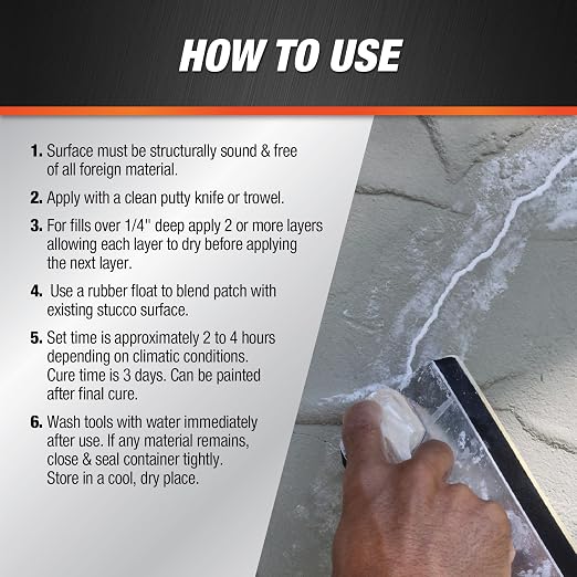 Dap 10504 All-Purpose Ready-to-Use Stucco Patch - Image 3
