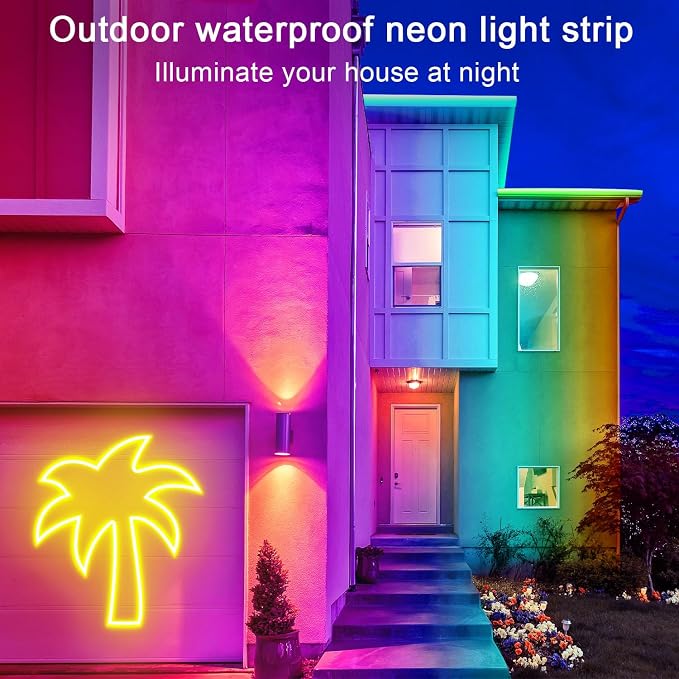 segrass 16.4FT DC24V RGB LED Neon Rope Lights - Image 5