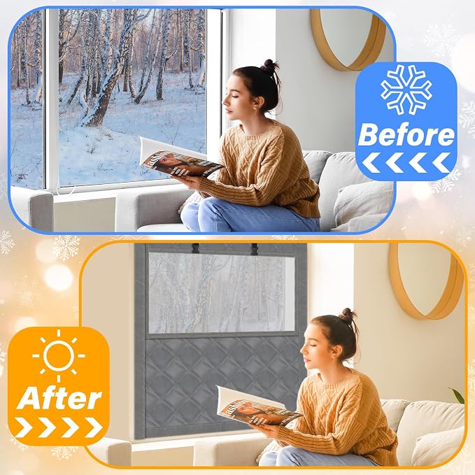 Beeveer Visible Thermal Window Attic Insulation Kit, Oxford Cotton | - Image 3