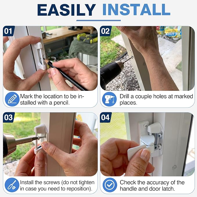 Enhon 1 Pack Screen Door Spring Strike Plate | Spring Loaded Screen and Storm - Image 6