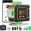 16 Lines Green Laser Level 4×360° Self Leveling, Side LCD, Pulse Mode by CIGMAN