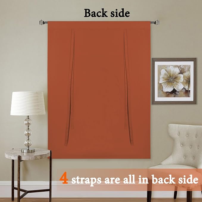 H.VERSAILTEX Blackout Room Darkening Curtain Tie Up Shade Blackout Curtain - Image 7