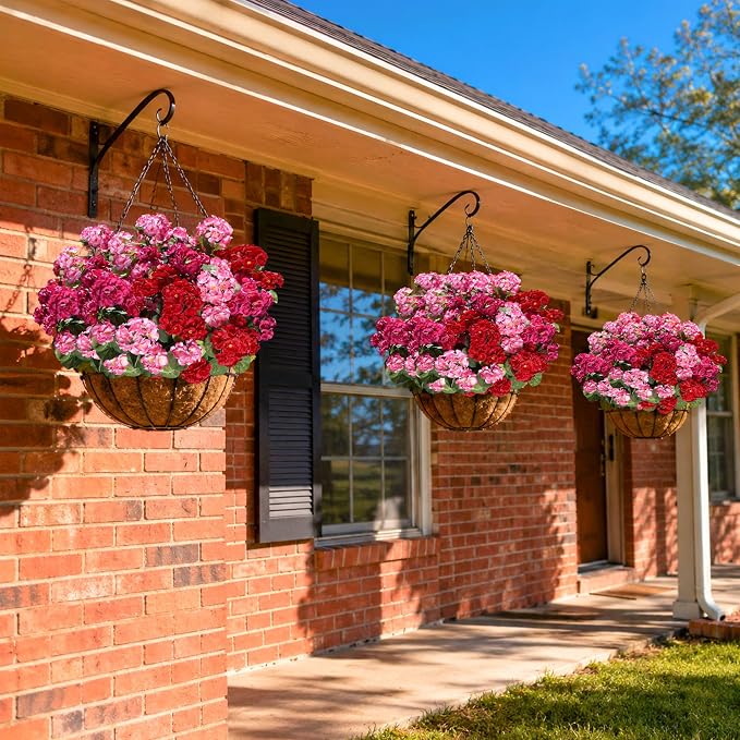 Artificial Geraniums Fake Flowers - Image 9
