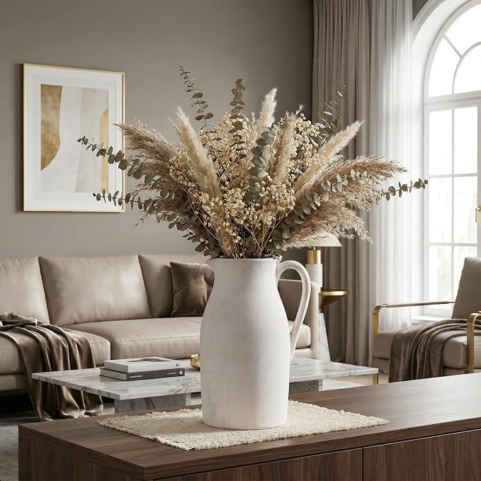 Ceramic Flower Vase with Handles - Image 8