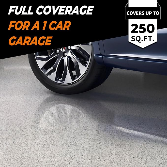 Epoxy Colored Sand Floor Paint, Marble Gray, 3 Gallon | Covers 110 Sq Ft - Image 3