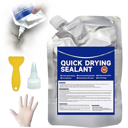 Concrete Crack Filler and Sealant, Quick Drying High Elasticity Cement Crack by WomensHighWaistPantiesSportsBra