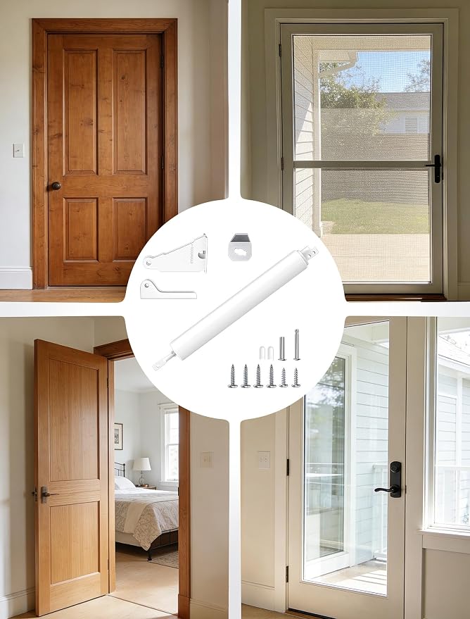 EVOULTES Storm Door Closer, Pneumatic Screen Door Closer - Image 7