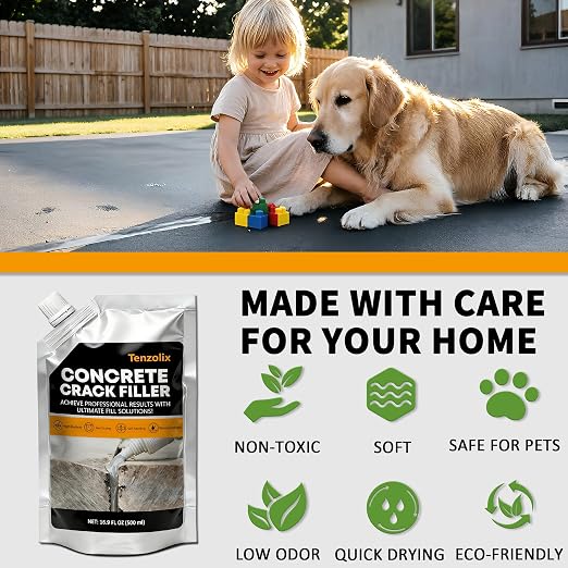 Concrete Crack Filler – Self-Leveling Cement Crack Repair Sealant, Waterproof & - Image 3