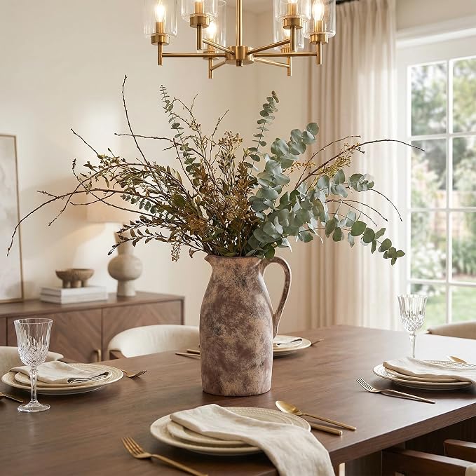 Ceramic Flower Vase with Handles - Image 9