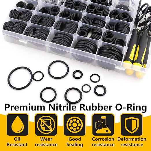 1540 Pcs Metric O Ring Assortment Kit 32 Sizes 4 Pick & Hook Tools | Nitrile - Image 8