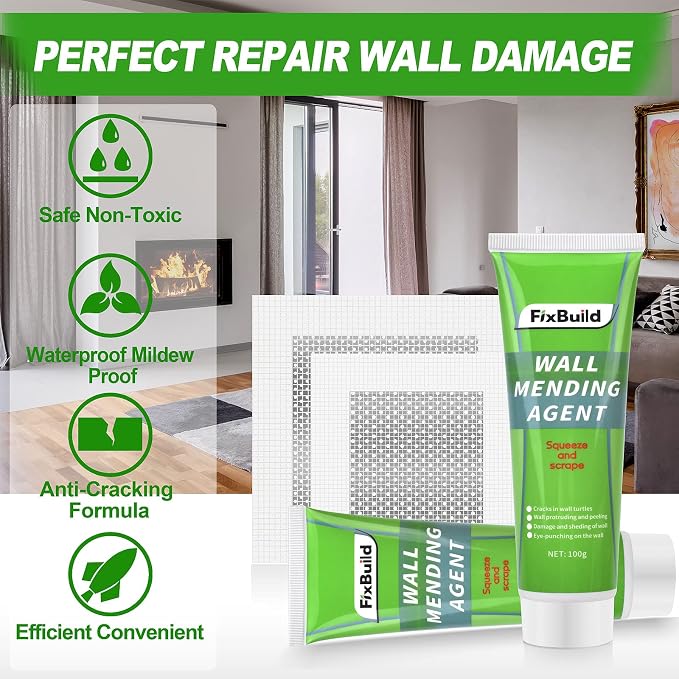 Drywall Repair Kit, 2 Spackle Wall Repair Patch Kit, Wall Mending Agent - Image 4